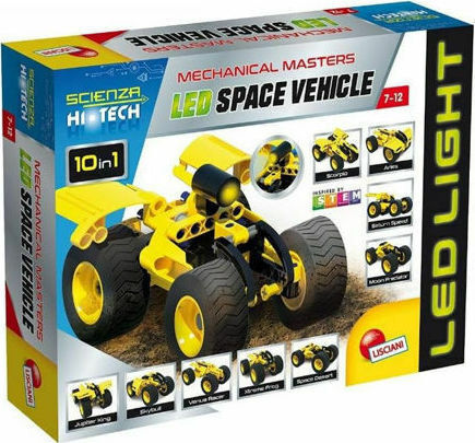 Lisciani Giochi Παιχνίδι Κατασκευών Πλαστικό Hi-Tech Mechanical Masters LED Quad για Παιδιά 7+ Ετών