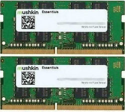 Mushkin Essentials 16GB DDR4 RAM cu 2 module (2x8GB) și Viteză 3200 pentru Laptop