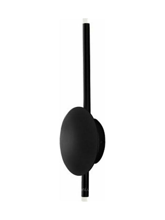 Ondaluce Modern Aplică de Perete cu LED Integrat și Lumină Alb Cald Negru Lățime 15cm