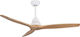 Cecotec EnergySilence Aero 590 Ceiling Fan 132cm Brown / White