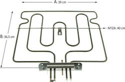 Miele Replacement Heating Element for Oven 6803652