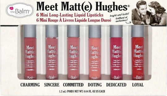 theBalm Σετ Υγρό Κραγιόν Matte Charming / Sincere / Commited / Doting / Dedicated / Loyal