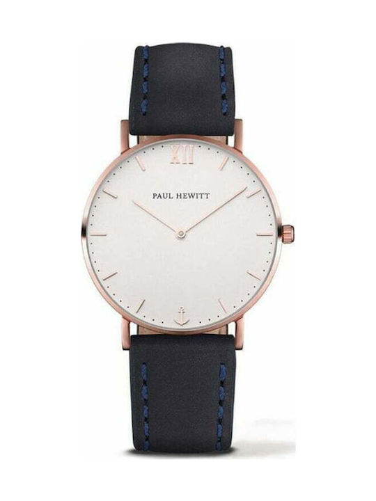 Paul Hewitt Watch Battery with Blue Leather Strap