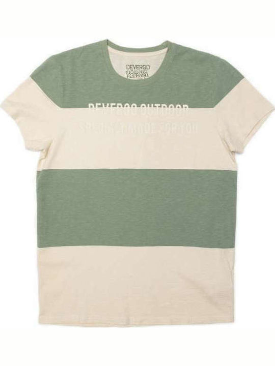 Devergo T-shirt Bărbătesc cu Mânecă Scurtă Multicolor 1D21SS4031SS3805