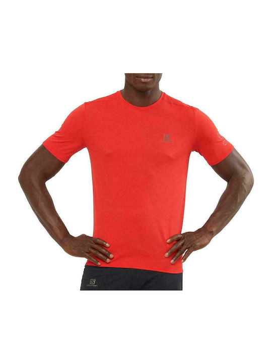 Salomon Sense Seamless Men's Athletic T-shirt Short Sleeve Red