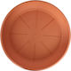 Viomes No 266 Στρογγυλό Πιάτο Γλάστρας σε Πορτοκαλί Χρώμα 40x40cm