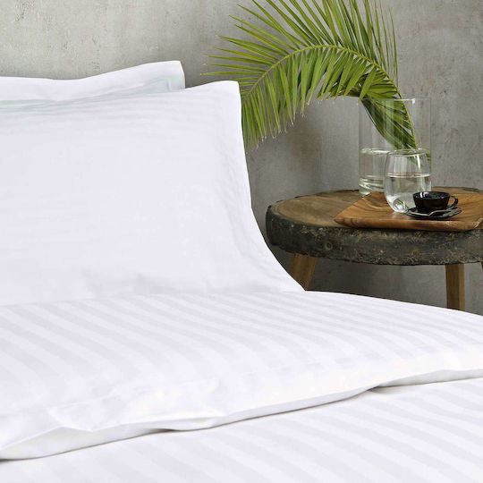 Sprintzio Hotel Duvet Cover Polycotton Striped 230TC 170x240cm