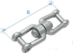 Lalizas Twister des Bootes Mit 2 Schlüsseln und Innensechskantschraube Inox 10mm