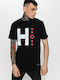 HoodLoom Men's Short Sleeve T-shirt Black