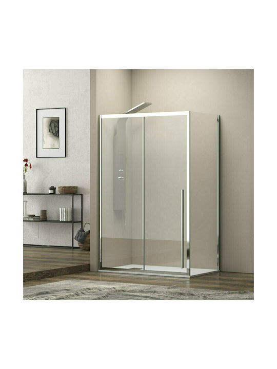 Karag Elysium 400 LS-10 Καμπίνα Ντουζιέρας με Συρόμενη Πόρτα 140x80x200cm Clear Glass