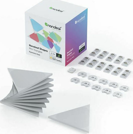 Nanoleaf Φωτιστικό Shapes Triangles Mini Expansion 10-pack LED RGB Hexagon 10τμχ Nanoleaf Φωτιστικό Shapes Triangles Mini Expansion 10-pack LED RGB Hexagon 10τμχ