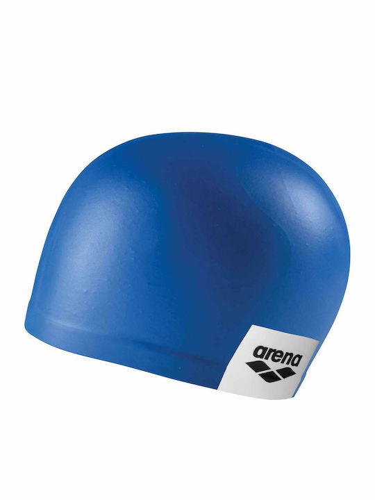 Arena Logo Moulded Silicone Adults Swimming Cap Blue