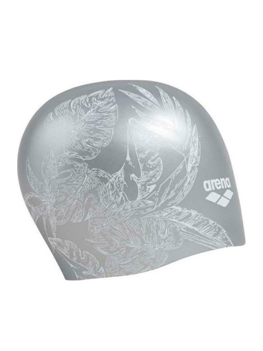 Arena Sirene Silicone Adults Swimming Cap Silver