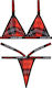 Fantasy Lingerie Fuck Off Bralette & Thong Sexy Σετ Εσωρούχων Κόκκινο