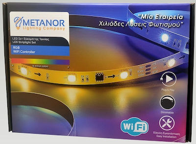 Metanor Rezistentă la apă Bandă LED Alimentare 12V RGB Lungime 5m SMD5050