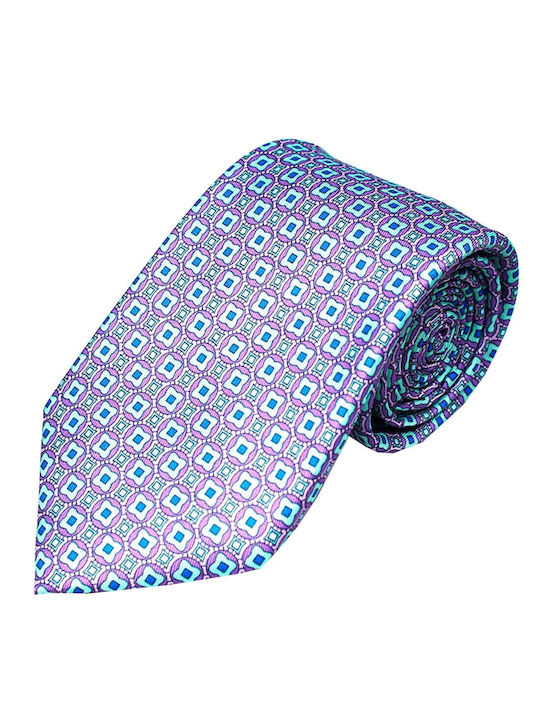 Legend Accessories Silk Men's Tie Printed Purple