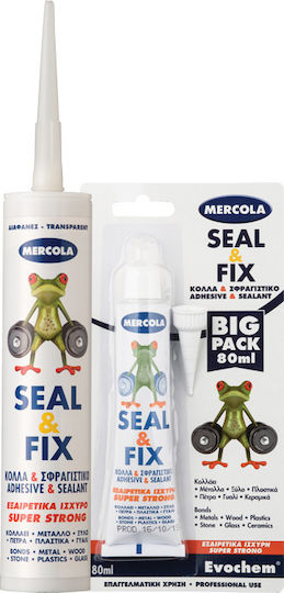 Mercola Seal & Fix Sealant Silicone Transparent 280ml