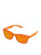 Police Men's Sunglasses with Orange Plastic Frame and Orange Lens S1944 B55R