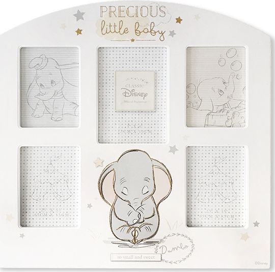 Disney Precious Little Baby Magical Beginnings Παιδική Κορνίζα Ξύλινη Λευκή
