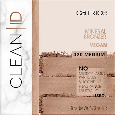 Catrice Cosmetics Clean ID Mineral Bronzer 020 Medium 18gr