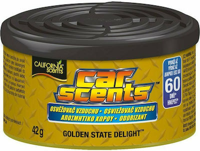 California Scents Lufterfrischer-Dose Konsole/Anzeigetafel Auto Car Scents Der Golden State Delight 42gr 1Stück