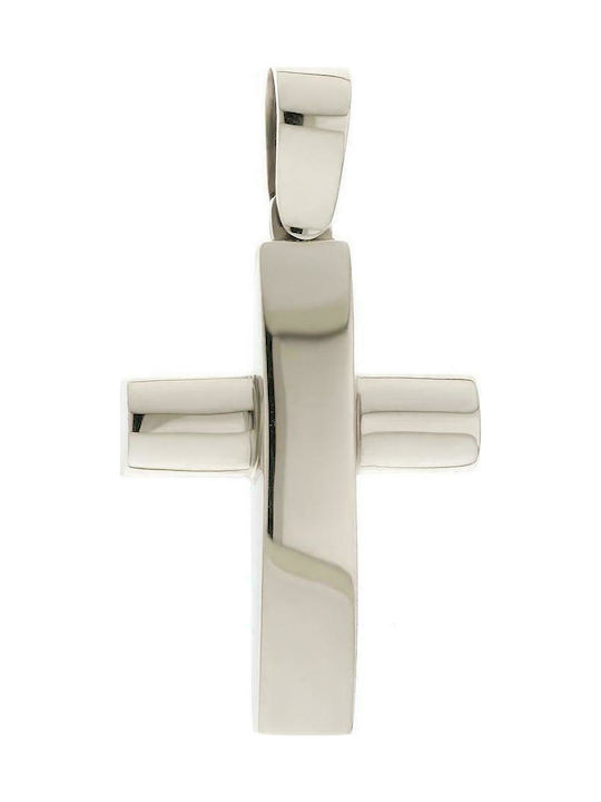 Q-Jewellery White Gold Cross 18K