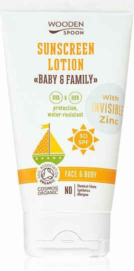 Wooden Spoon Baby & Family SPF30 Wasserdichtes Kleinkind Sonnenschutzmittel Emulsion 150ml