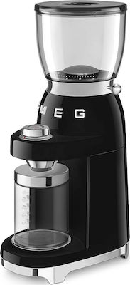 Smeg Râșniță electrică pentru cafea 150W cu capacitate de boabe 350gr și 30 niveluri de măcinare Negru