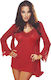 Dreamgirl Set Sexy cu Halat Red