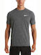 Nike Essential Hydroguard UPF 40+ Ανδρική Κοντομάνικη Αντηλιακή Μπλούζα Γκρι