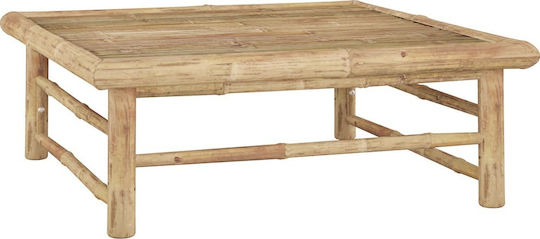 Masa Masa de lounge pentru spații exterioare mici de bambus Bambus 65x65x30buc