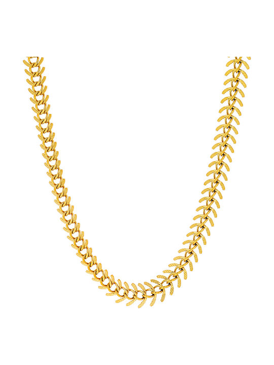 Visetti Halskette aus Vergoldet Stahl