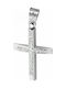 Triantos White Gold Cross 14K