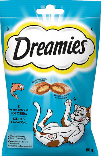 Purina Dreamies Snack Treats with Salmon Salmon for Cat 60gr