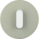 Hager R.Classic Μετώπη Διακόπτη Dimmer με Λευκό...