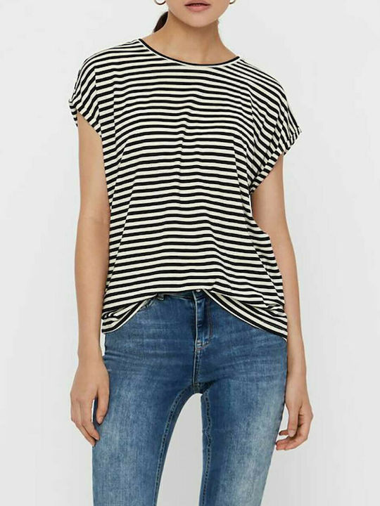 Vero Moda Women's T-shirt Striped Black