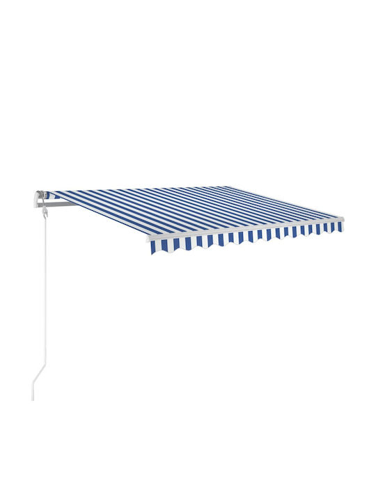vidaXL Τέντα Βεράντας Μπλε / Λευκό 3x2.5m