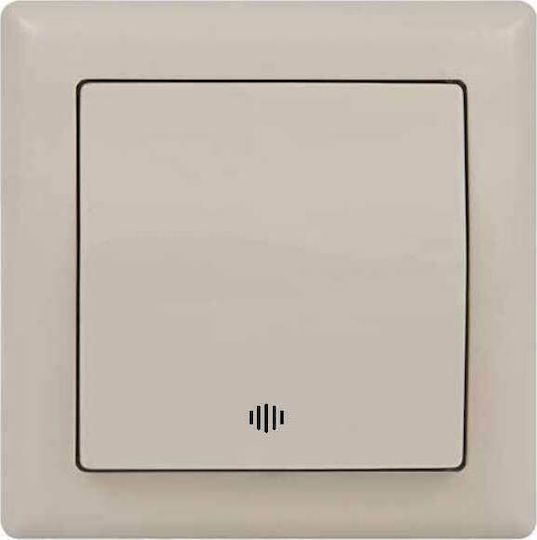 Mutlusan Daria Buton Scara cu Cadru 230V 10A în culoarea Bej 10258