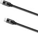Celly Braided USB 2.0 Cable USB-C male - USB-C 100W PD Μαύρο 1m USBCUSBCPDBK