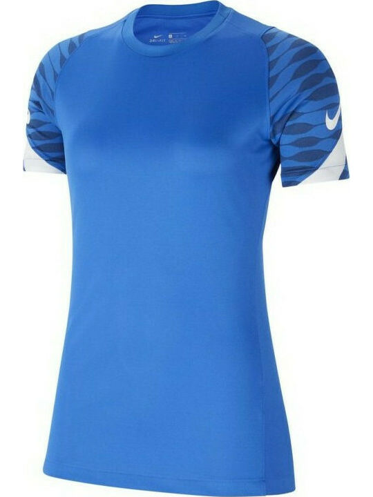 Nike Strike Γυναικείο Αθλητικό T-shirt Dri-Fit Μπλε