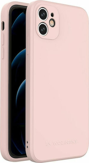 Wozinsky Color Back Cover Σιλικόνης Ροζ (iPhone 12 / 12 Pro)