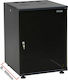 Central Επιδαπέδια Καμπίνα Rack 6U με Γυάλινη Πόρτα 54x60x31cm Μαύρο 3000 3 600 06/C