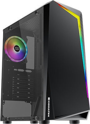 Xigmatek Vortex Gaming Midi Tower Κουτί Υπολογιστή με RGB Φωτισμό Μαύρο