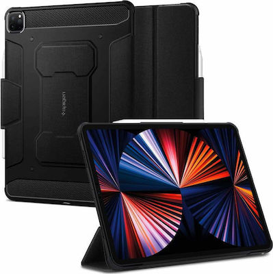 Spigen Rugged Armor Pro Flip Cover Plastic Durable Black (iPad Pro 2021 12.9") ACS02889