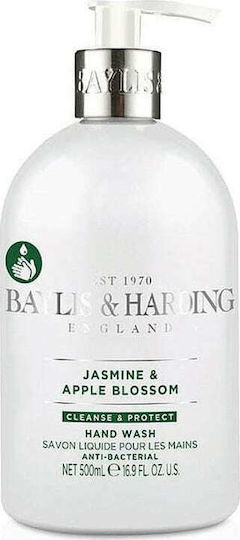 Baylis & Harding Cleanse & Protect Jasmine & Apple Blossom Liquid Soap with Pump 500ml