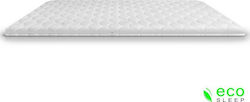 Eco Sleep Single Bed Memory Foam Mattress Topper Memory Χωρίς Καπιτονέ with Removable Cover 90x200x4cm