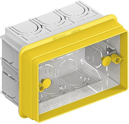 Legrand Flush Electrical Box in Yellow Color