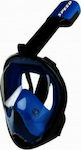 Summertiempo Μάσκα Θαλάσσης με Αναπνευστήρα Full Face Μπλε Σκούρο