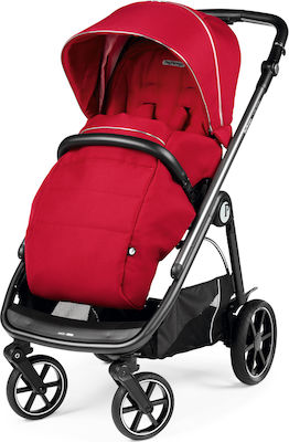 Peg Perego Veloce Adjustable Baby Stroller Suitable for Newborn Red Shine 10.7kg 02828MU49