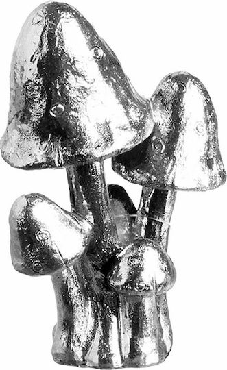 JK Home Decoration Decorative Mushroom made of Metallic 13cm 1pcs